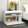 vidaXL Armoire TV avec lampes LED blanc 60x35x40 cm Voir les images du produit 2