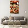 Bilder auf glas - Einteilig - Pizza Käse Tomaten - 80x120cm Produktbild-Vorschau 7
