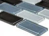 Mosaikfliese Transluzent schwarz Brick Glasmosaik Crystal Produktbild-Vorschau 2