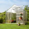 tectake® Gewächshaus 5,85 m³ 185 x 190 x 195 cm Produktbild-Vorschau 8