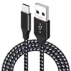 2m Nylon USB-C Kabel Schnellladekabel Datenkabel Handy Produktbild-Vorschau 1