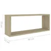 vidaXL Police z kostek 4 ks Sonoma dub 60x15x23 cm materiál Náhled obrázku produktu 15