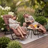Luverno® Sklopné záhradné kreslo Ležadlo s vankúšom do 120 Náhľad obrázku produktu 8
