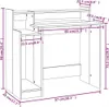vidaXL Stôl s LED diódami vysoký lesk biely 97x45x90 cm Náhľad obrázku produktu 6