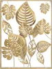 Mauro Ferretti Wandpaneel Jungle 60x80x6,5 cm goldfarben Produktbild-Vorschau 1