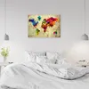 Leinwandbild weltkarte in farbe 60x40 cm Feeby farbe Produktbild-Vorschau 9