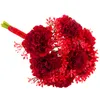 Bouquet con 7 garofani Garofani rossi Fiori artificiali Anteprima dell’immagine prodotto 7