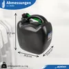 PETEX 20 Liter Reserve-Kraftstoff Kanister, schwarz Produktbild-Vorschau 5