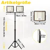 UISEBRT LED akumulátorový stavební reflektor 2x300W s Náhled obrázku produktu 2