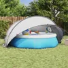 vidaXL Cupola per piscina grigio e arancione 405 x 405 x Anteprima dell’immagine prodotto 2