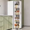 Merax – Úzka knižná polica na kolieskach s úložnými boxami, Náhľad obrázku produktu 3