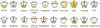 A grid of icons illustrating different functions of a kitchen appliance, with Polish text labels below each icon. Produktbild-Vorschau