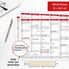 Tafelkalender 2027 Rot DIN A4 3er Set Halbjahreskalender Produktbild-Vorschau 5