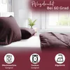 Bettwäsche 155x220 cm Baumwolle Satin Damast Set Gestreift Produktbild-Vorschau 6