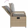 vidaXL set da pranzo da giardino 7 pezzi con cuscini Beige Anteprima dell’immagine prodotto 15