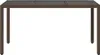 vidaXL Gartentisch mit Glasplatte Braun 150x90x75 cm Poly Produktbild-Vorschau 4
