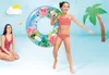 Anneau gonflable Hawaii avec poignées 97 cm Voir les images du produit 31