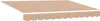 vidaXL Markisenrahmen Blau und Orange 350 x 250 cm Produktbild-Vorschau 3