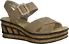 Rieker Damen-Wedges-Sandalette mit Keilabsatz Beige-Braun, Produktbild-Vorschau 33