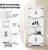 VEVOR Eckschrank Aufbewahrungsschrank mit 6-stufiger Produktbild-Vorschau 4