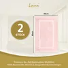 Lavea® 2er Set Badematte 50x80 cm, Badezimmerteppich 100% Produktbild-Vorschau 2