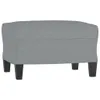 vidaXL 3-Sitzer-Sofa mit Hocker Hellgrau 180 cm Stoff Produktbild-Vorschau 5