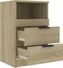 vidaXL Comodini 2 pz. Legno di quercia Sonoma Anteprima dell’immagine prodotto 8