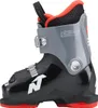 A single black and gray ski boot with red accents is shown against a white background. Produktbild-Vorschau