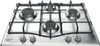 A close-up shot of a stainless steel gas hob with four burners. Náhľad obrázku produktu