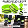 PRECORN Reflektorband Kinder 4er Set 33 x 5 cm Neon – Produktbild-Vorschau 2