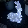 Acryl Hirsch mit Rehkitz 60 LEDs kaltweiß Außenbeleuchtung Produktbild-Vorschau