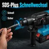 Zimilo accuboormachine 21V met borstelloze motor, SDS-Plus Productafbeelding-voorbeeld 5