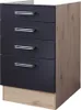 Schubkastenschrank ohne Arbeitsplatte - 50 cm breit - Produktbild-Vorschau 1