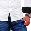 Reslad Herren Langarm Hemd Alabama RS-7050 Weiß-Schwarz XL Produktbild-Vorschau 6