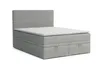 BOXBETT DARO 160/200 in Velour/Cord Hellgrau Produktbild-Vorschau 1