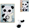 Eichhorn Houten Form Puzzle Panda 5st. Produktbild-Vorschau 3