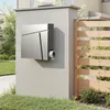 Cassetta postale di design Wiltec V23 in acciaio inox 370 x Anteprima dell’immagine prodotto 9
