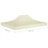 vidaXL Partyzelt-Dach 4x3 m Creme 270 g/m² Podgląd zdjęcia produktu 13
