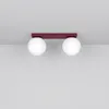 Plafonnier YOLI 2 bordeaux 2xG9  8W acier/verre Voir les images du produit 2