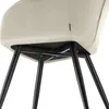 Chaise MARILYN en velours - crème/noir, par pièce Voir les images du produit 8