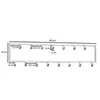 Wandgarderobe Metall Silber 80x20x4 cm Design Flurgarderobe Produktbild-Vorschau 4