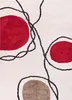 BELIANI Bavlněný koberec béžový a červený 140 x 200 cm Náhled obrázku produktu 1