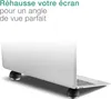 CELLONIC - mini rehausseur Silicone noir pour PC portable - Voir les images du produit 3