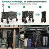 Sekey Bollerwagen faltbar 150 kg mit Bremsen, klappbarer Produktbild-Vorschau 4