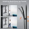 Homelody Duschsystem mit Thermostat und 395MM Ablage, Produktbild-Vorschau 7