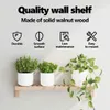 vidaXL Étagère murale suspendue Nature 62 x 10 x 12,5 cm Voir les images du produit 4