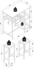 3 stk. Set | Søjletabel | Dimensioner Tabel ca. H. 93 x B. Produktbild-Vorschau 4