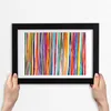Bild 30x20 MDF-Rahmen, Wandkunst bunte Streifen Produktbild-Vorschau 3