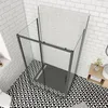 U-Form Duschkabine 110cm Schiebetür mit 2x Seitenteil 80cm Produktbild-Vorschau 4
