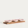 HOMLA SAKURA Servierset mit rosa Schalen, 32,5x10x3 cm Produktbild-Vorschau 1